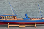 Model van het te bouwen stoomscheepje door No Limit Ships